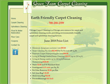 Tablet Screenshot of greenteamcarpetcleaning.com